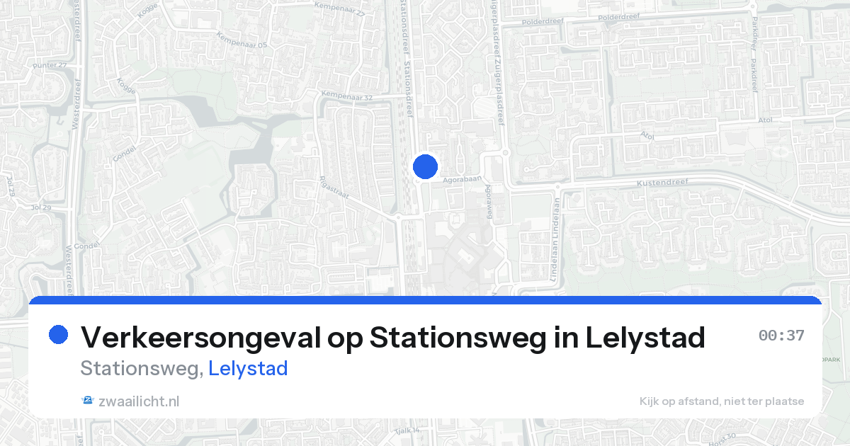 Verkeersongeval op Stationsweg in Lelystad — 21 aug 2026