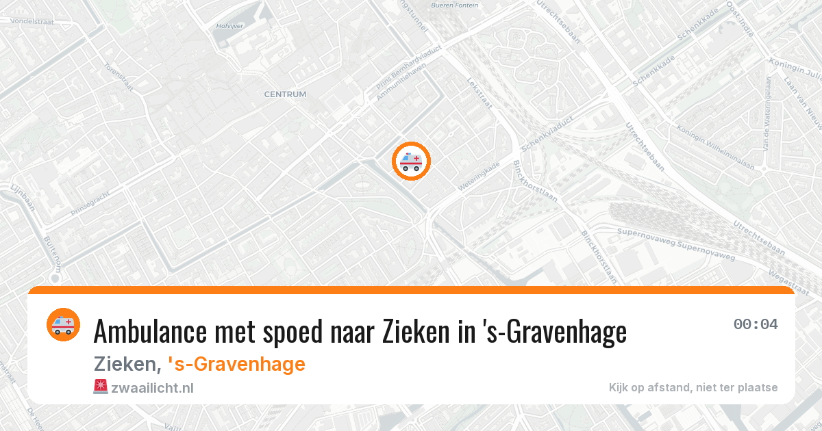 Ambulance met spoed naar Zieken in 's-Gravenhage — 7 apr 2026