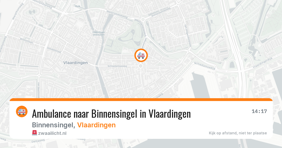 Ambulance naar Binnensingel in Vlaardingen — 11 aug 2026