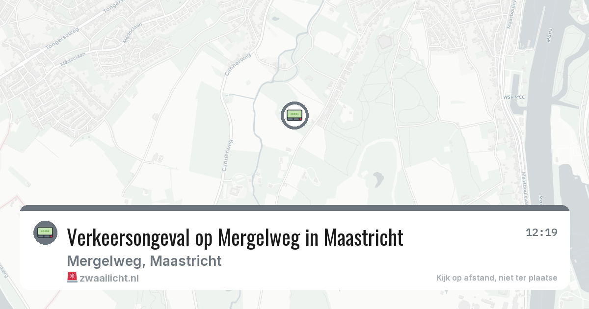 Verkeersongeval op Mergelweg in Maastricht — 12 aug 2026