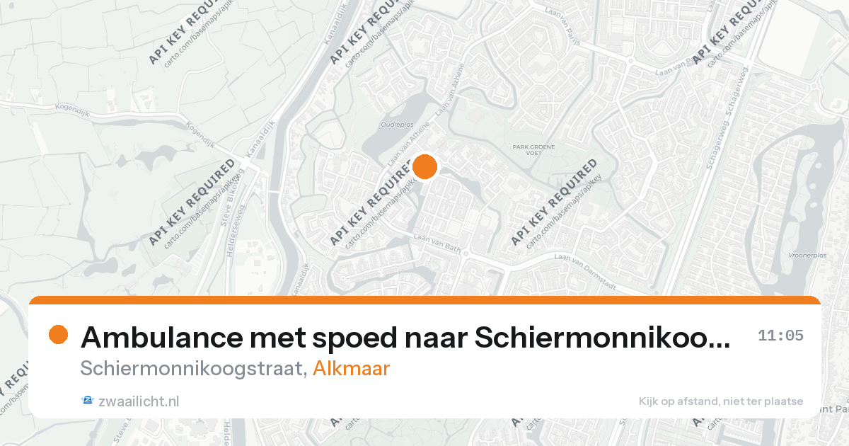 Ambulance met spoed naar Schiermonnikoogstraat in Alkmaar — 26 aug 2026