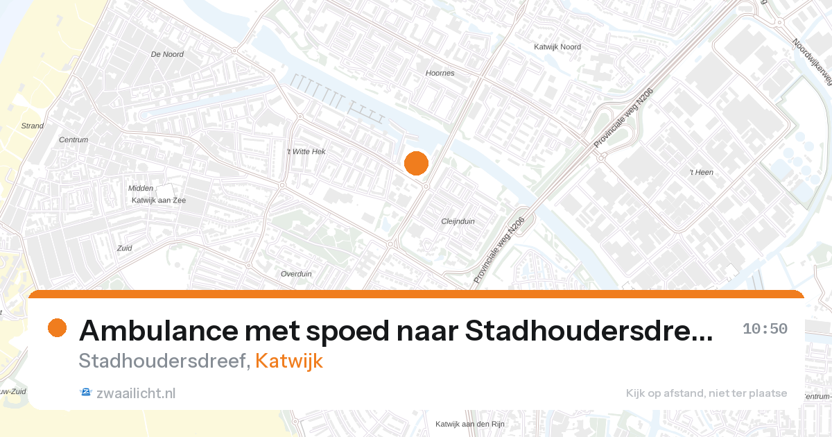 Ambulance met spoed naar Stadhoudersdreef in Katwijk — 3 mei 2026