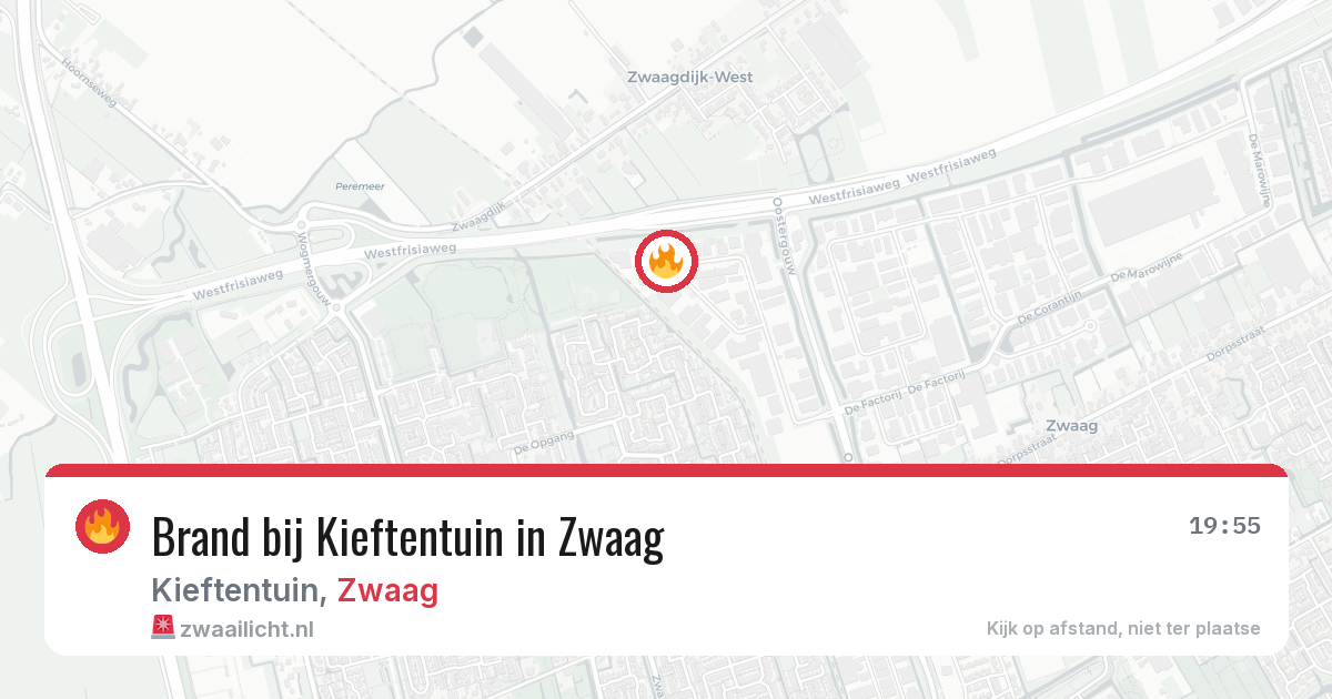Brand bij Kieftentuin in Zwaag — 10 apr 2026