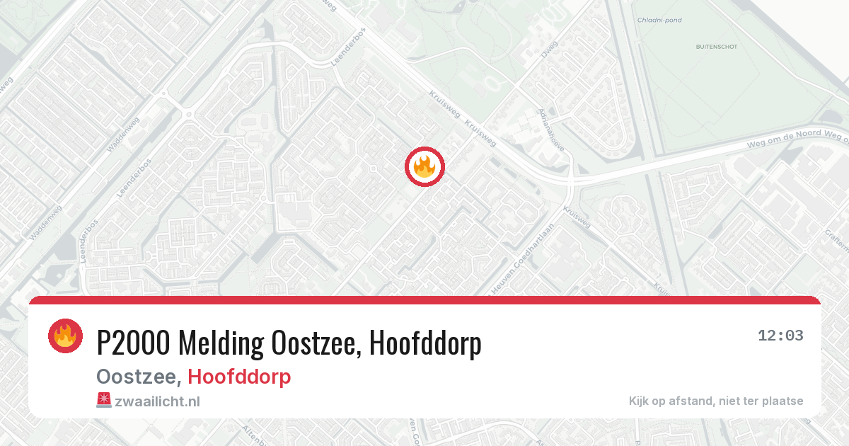 P2000 Melding Oostzee, Hoofddorp — 30 jan 2026