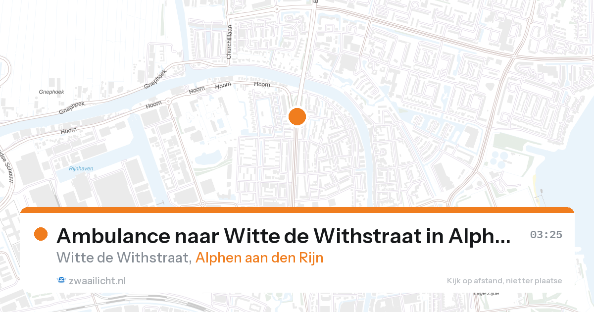 Ambulance naar Witte de Withstraat in Alphen aan den Rijn — 1 feb 2026