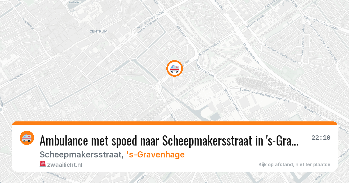 Ambulance met spoed naar Scheepmakersstraat in 's-Gravenhage — 25 apr 2026