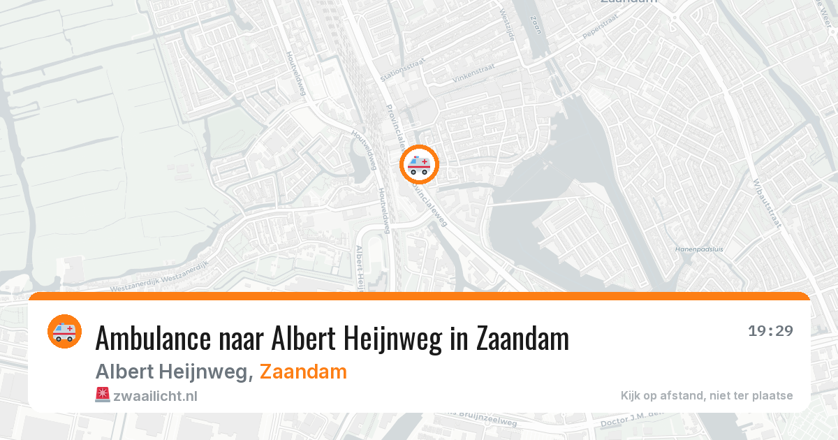 Ambulance naar Albert Heijnweg in Zaandam — 7 jul 2026