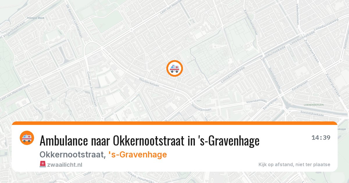 Ambulance naar Okkernootstraat in 's-Gravenhage — 19 mei 2026