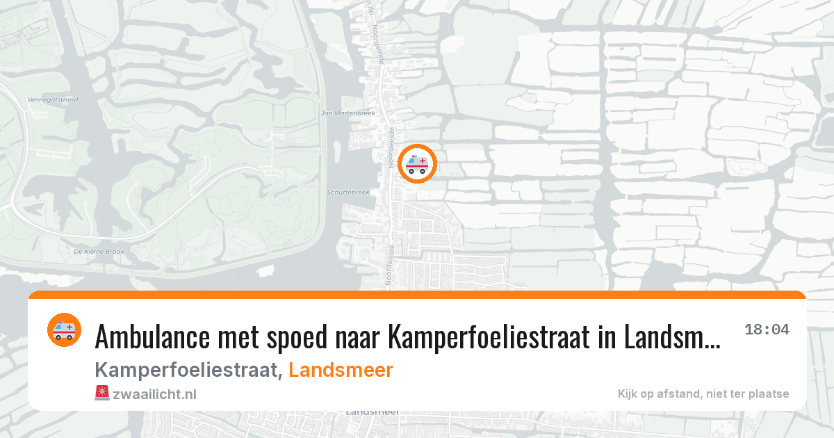 Ambulance met spoed naar Kamperfoeliestraat in Landsmeer — 6 jun 2026