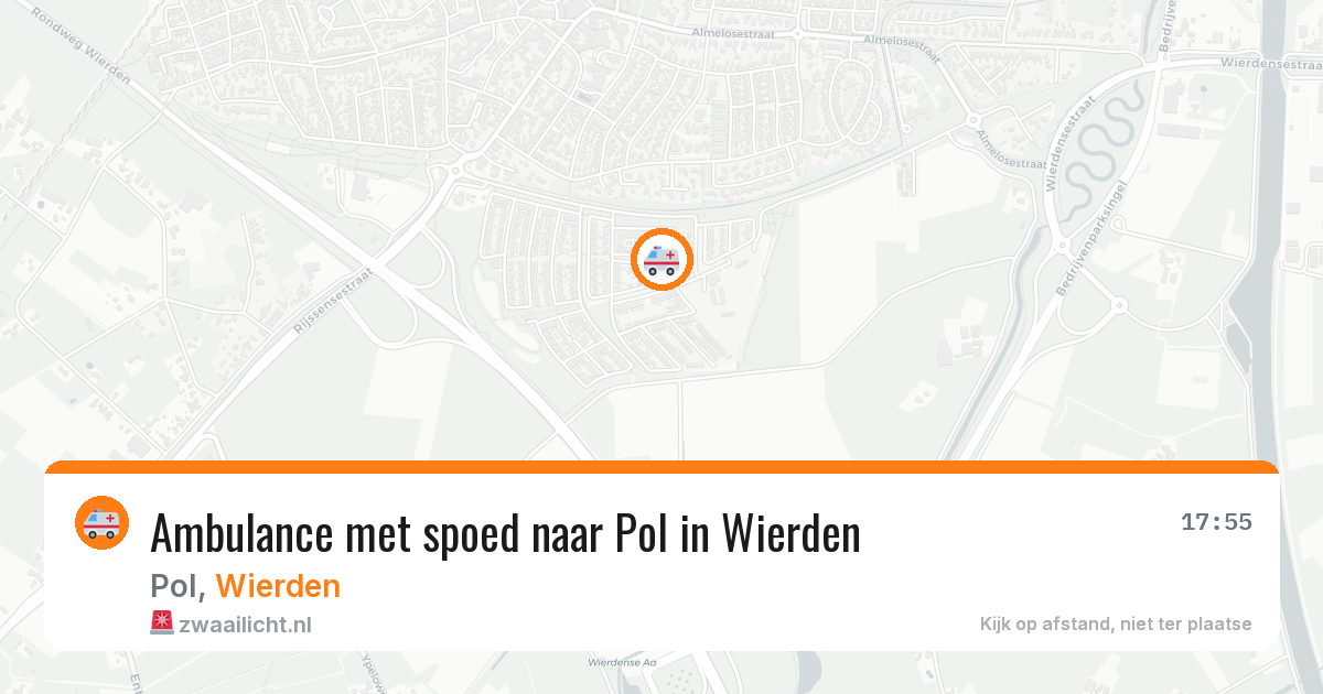 Ambulance met spoed naar Pol in Wierden — 10 mei 2026