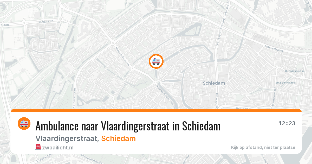 Ambulance naar Vlaardingerstraat in Schiedam — 22 apr 2026
