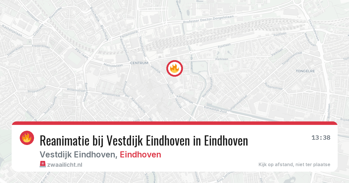 Reanimatie bij Vestdijk Eindhoven in Eindhoven — 18 feb 2026