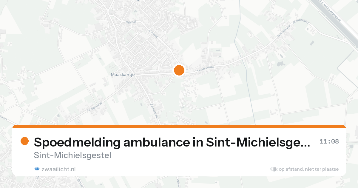 Spoedmelding ambulance in Sint-Michielsgestel — 15 aug 2026