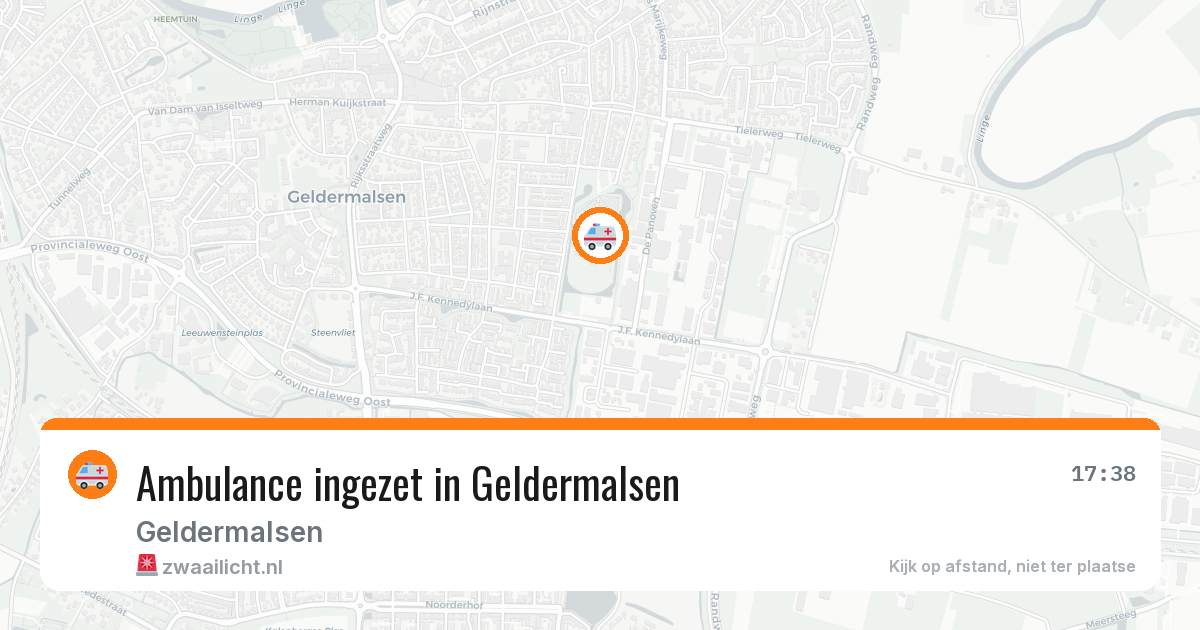Ambulance ingezet in Geldermalsen — 14 aug 2026