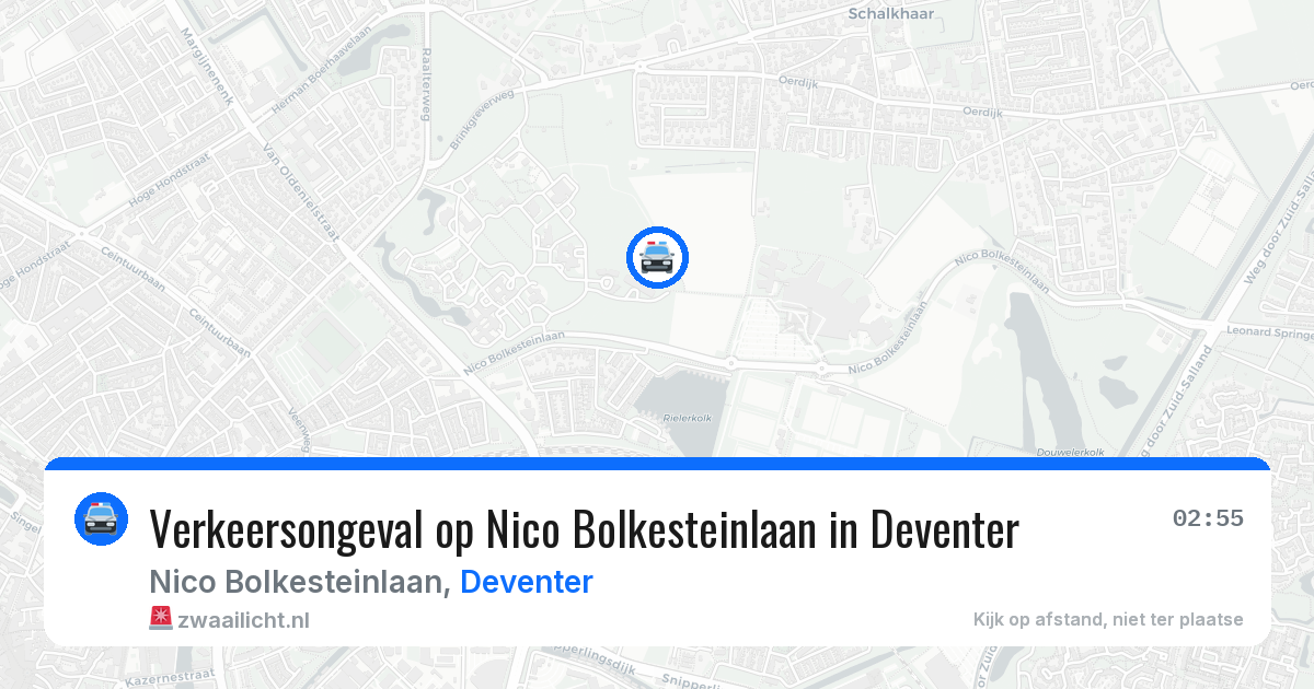Verkeersongeval op Nico Bolkesteinlaan in Deventer — 19 jun 2026