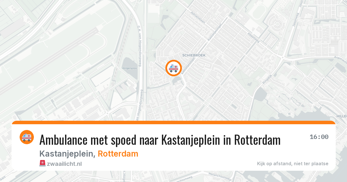 Ambulance met spoed naar Kastanjeplein in Rotterdam — 2 jun 2026