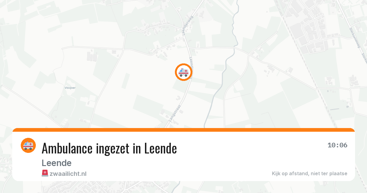 Ambulance ingezet in Leende — 12 aug 2026