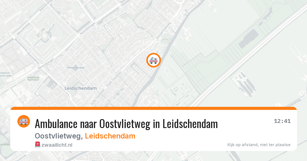 Ambulance naar Oostvlietweg in Leidschendam — 23 mei 2026