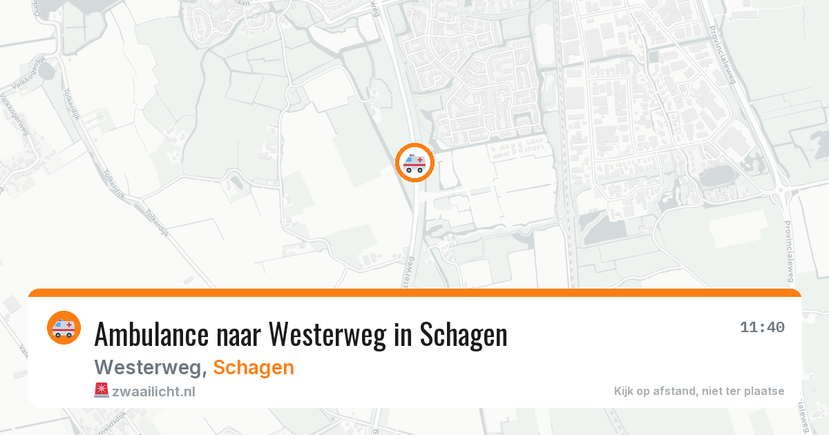 Ambulance naar Westerweg in Schagen — 18 jun 2026