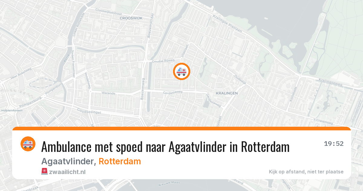 Ambulance met spoed naar Agaatvlinder in Rotterdam — 2 apr 2026