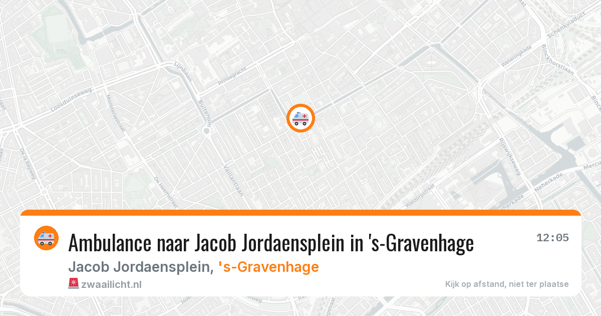 Ambulance naar Jacob Jordaensplein in 's-Gravenhage — 4 jun 2026