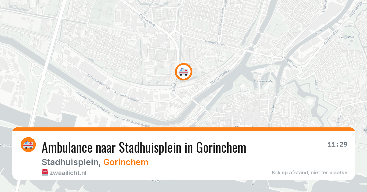 Ambulance naar Stadhuisplein in Gorinchem — 20 apr 2026