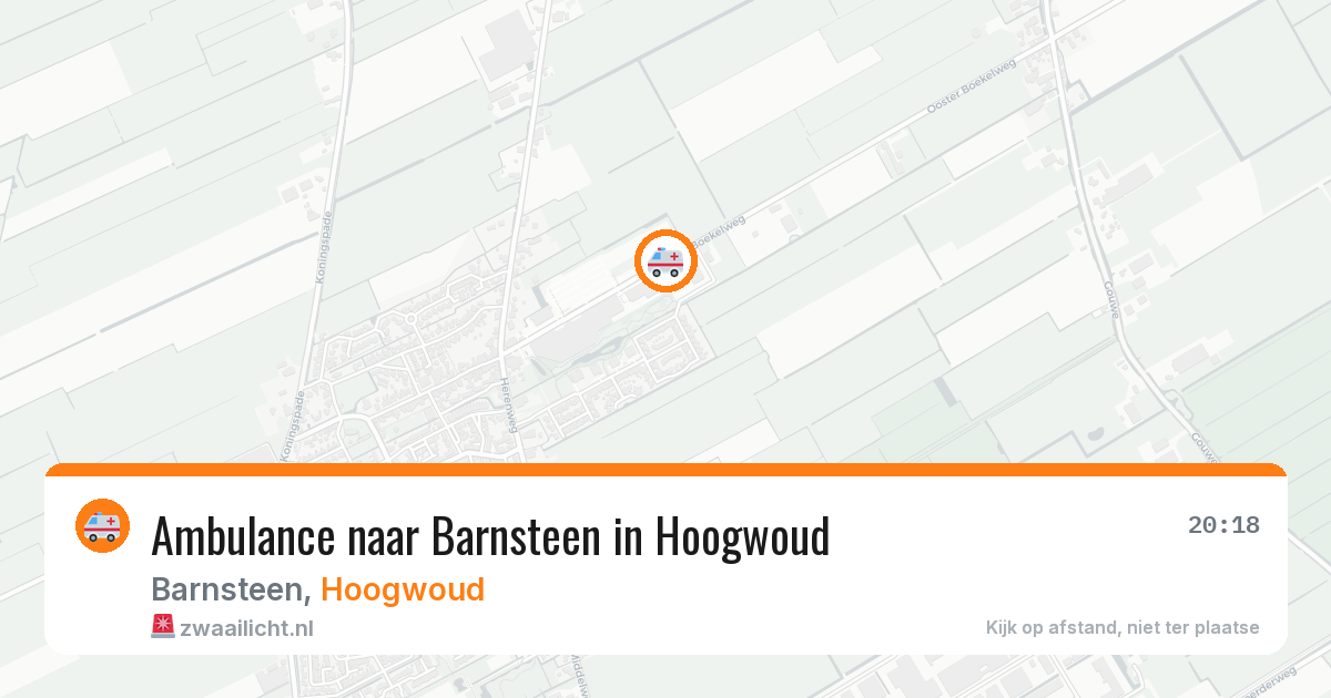 Ambulance naar Barnsteen in Hoogwoud — 16 mei 2026
