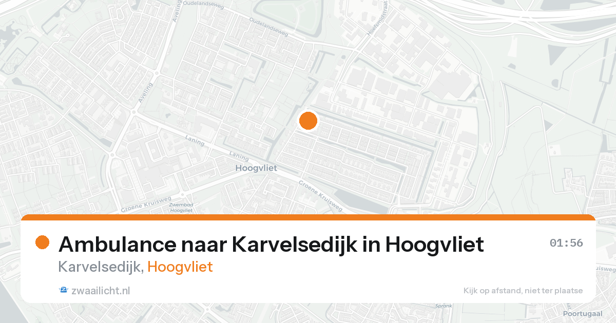 Ambulance naar Karvelsedijk in Hoogvliet — 19 aug 2026