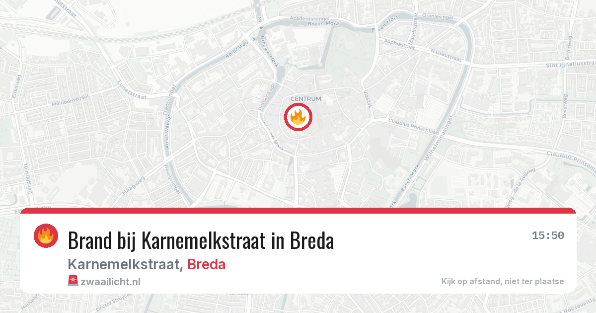Brand bij Karnemelkstraat in Breda — 6 jul 2026