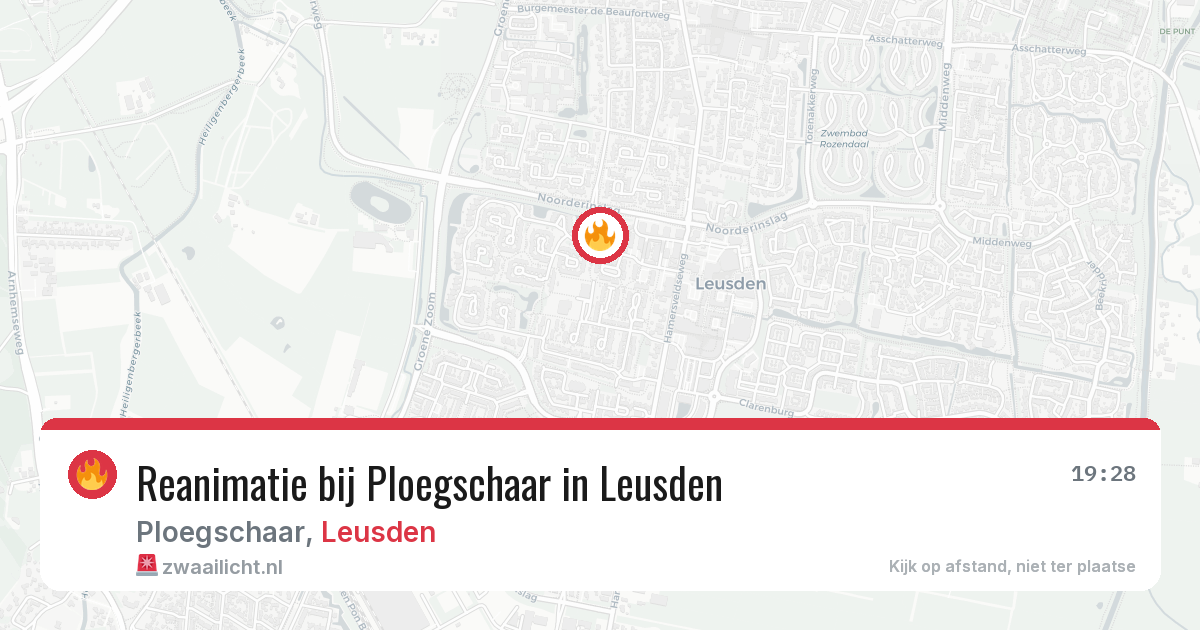 Reanimatie bij Ploegschaar in Leusden — 20 jun 2026