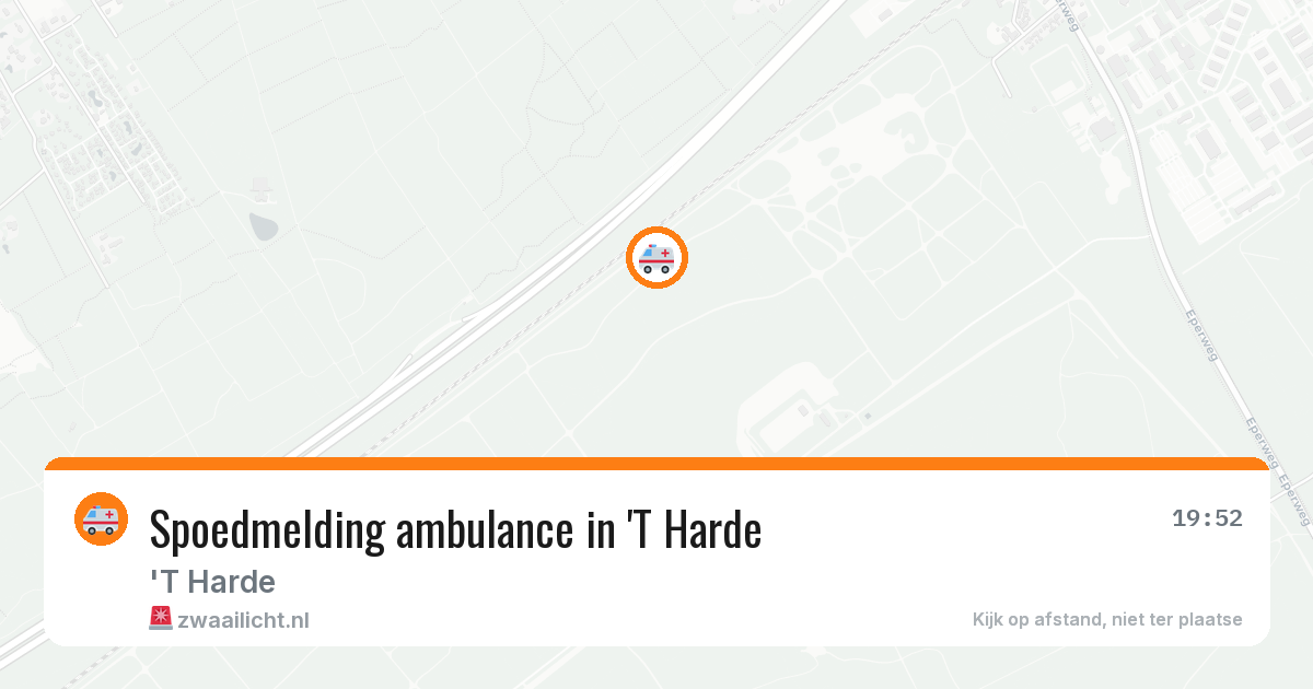 Spoedmelding ambulance in 'T Harde — 11 aug 2026