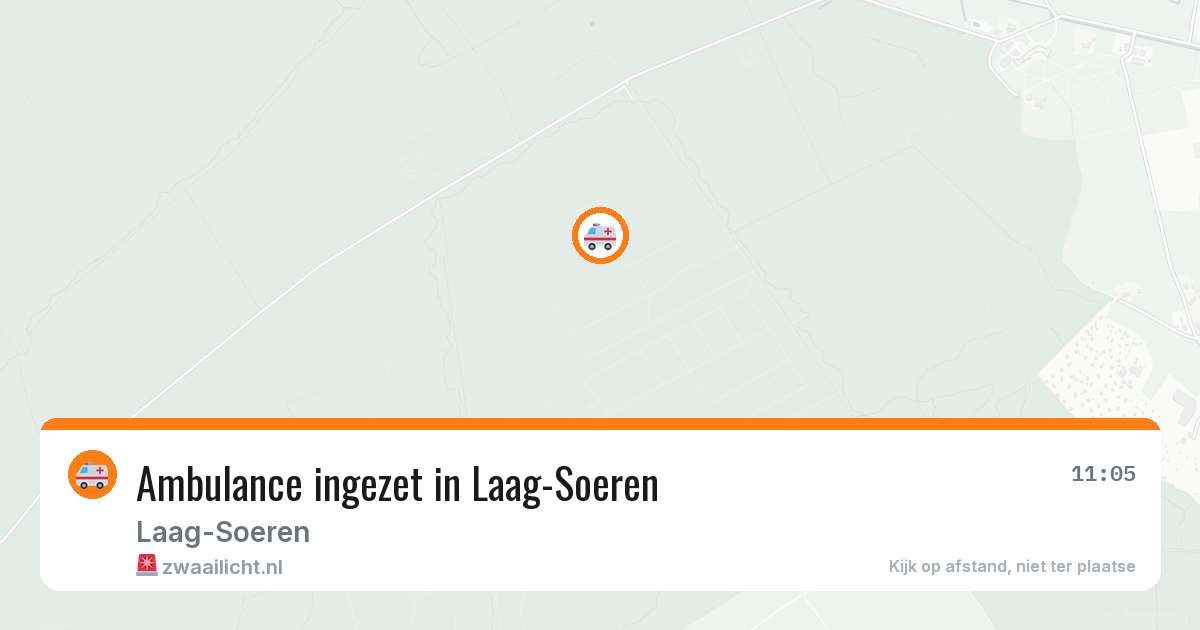 Ambulance ingezet in Laag-Soeren — 12 aug 2026