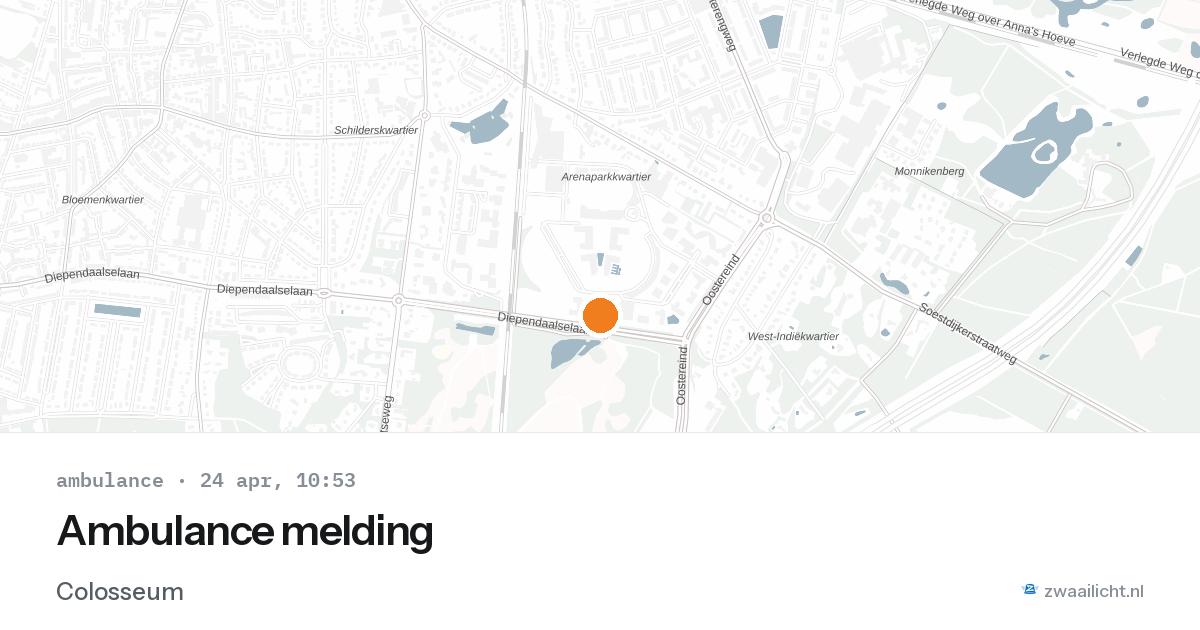 Ambulance melding — 24 apr 2026