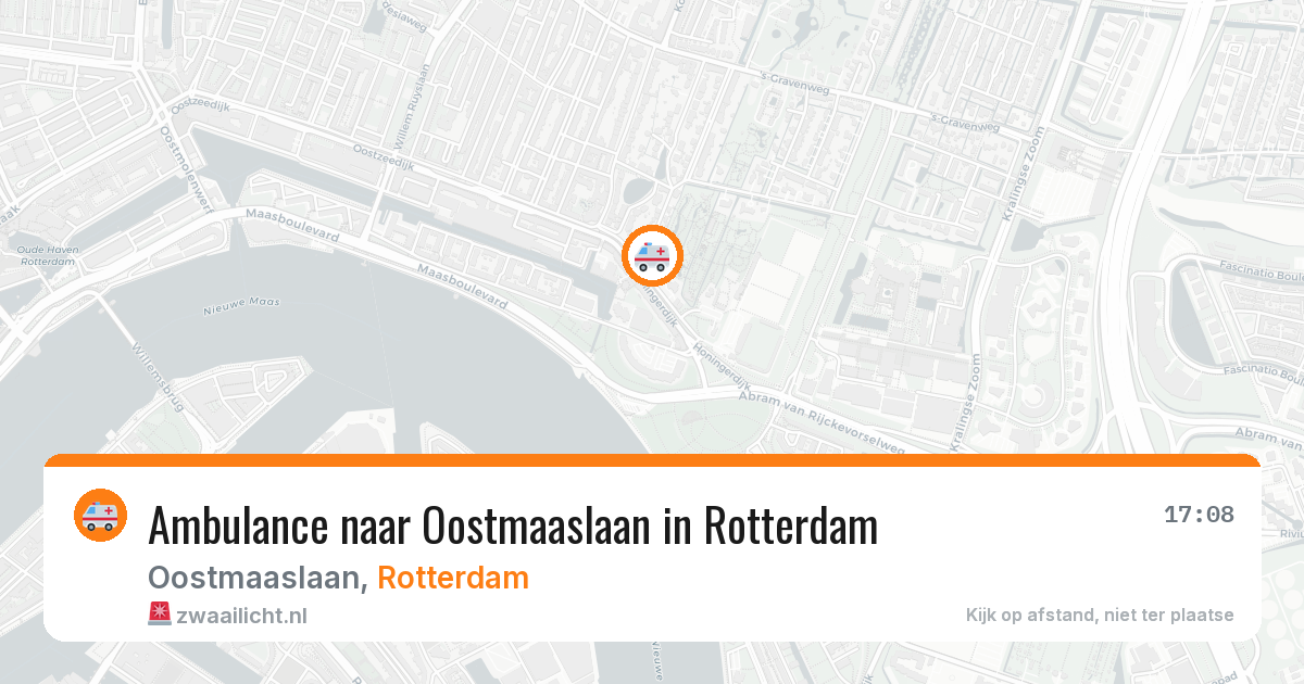 Ambulance naar Oostmaaslaan in Rotterdam — 5 aug 2026