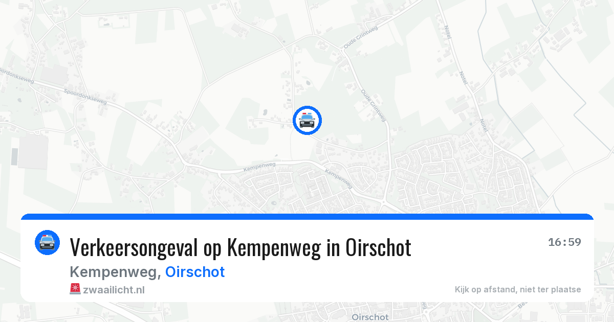 Verkeersongeval op Kempenweg in Oirschot — 18 mei 2026
