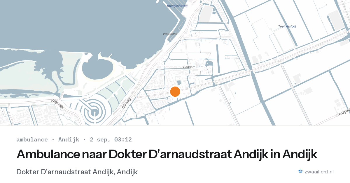 Ambulance naar Dokter D'arnaudstraat Andijk in Andijk — 2 sep 2026