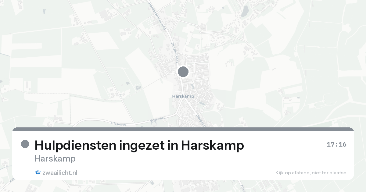 Hulpdiensten ingezet in Harskamp — 23 jun 2026 | 🚨 Zwaailicht.nl