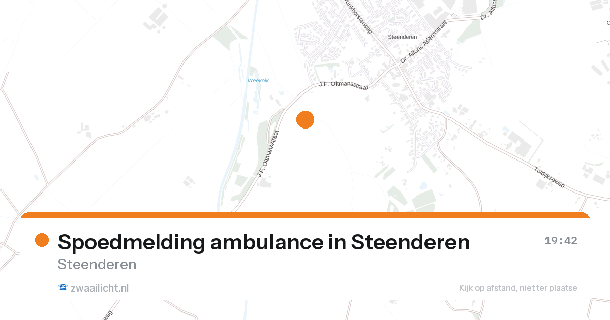 Spoedmelding ambulance in Steenderen — 25 aug 2026