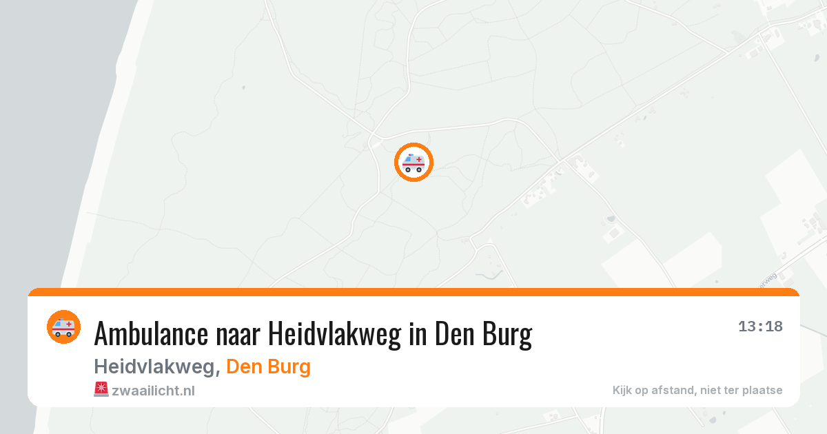 Ambulance naar Heidvlakweg in Den Burg — 10 jul 2026