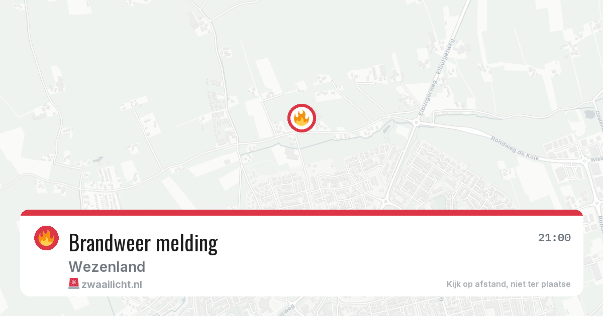 Brandweer melding — 5 jul 2026