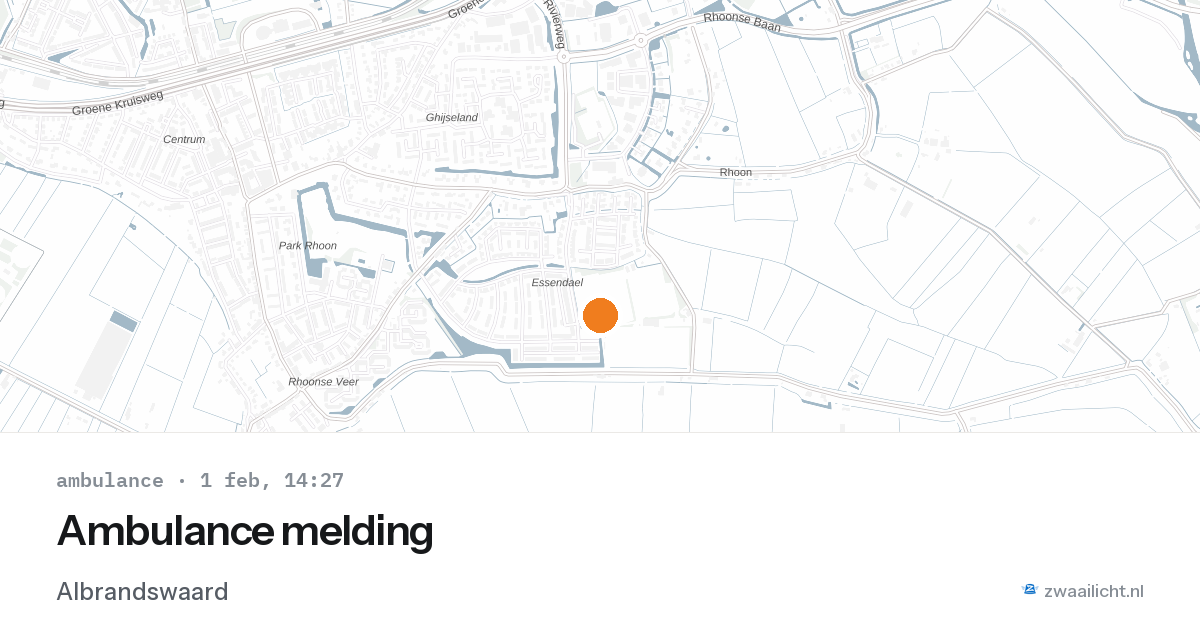 Ambulance melding — 1 feb 2026