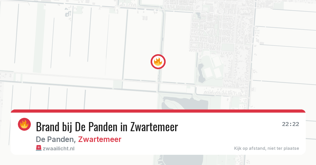 Brand bij De Panden in Zwartemeer — 1 jun 2026