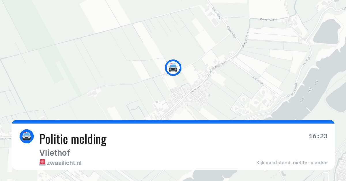 Politie melding — 1 jun 2026