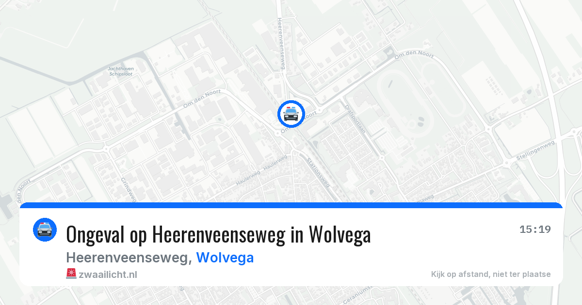 Ongeval op Heerenveenseweg in Wolvega — 13 mrt 2026