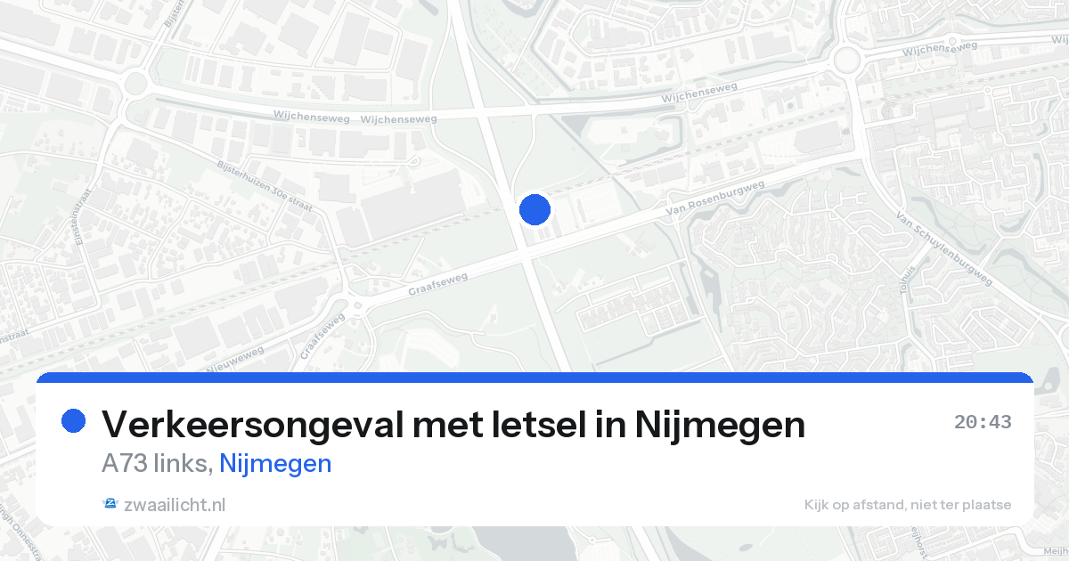 Verkeersongeval met letsel in Nijmegen — 24 aug 2026