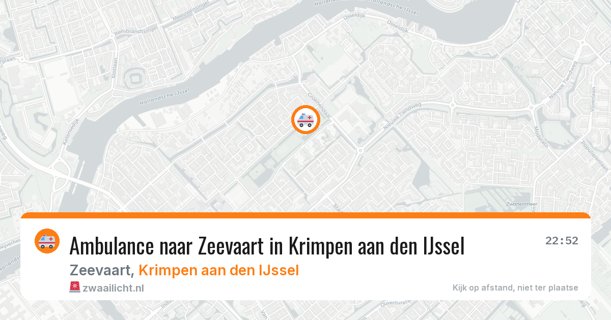 Ambulance naar Zeevaart in Krimpen aan den IJssel — 16 mrt 2026