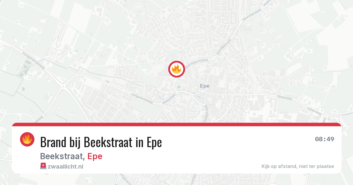 Brand bij Beekstraat in Epe — 23 jun 2026