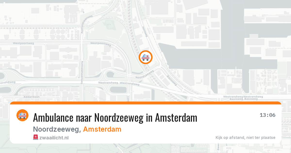 Ambulance naar Noordzeeweg in Amsterdam — 12 aug 2026