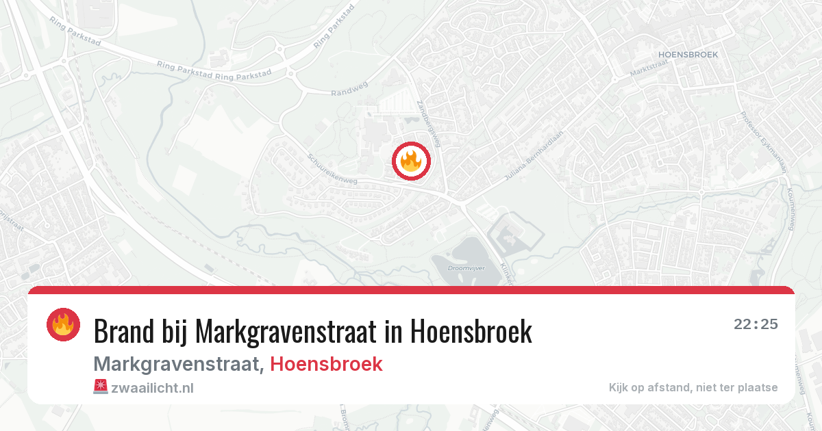 Brand bij Markgravenstraat in Hoensbroek — 6 apr 2026