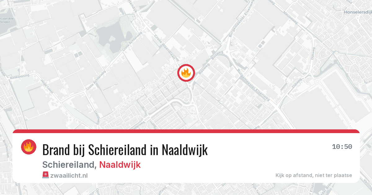 Brand bij Schiereiland in Naaldwijk — 2 aug 2026
